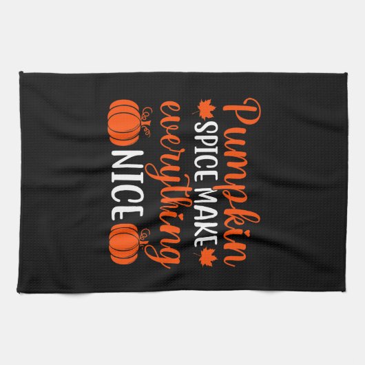 カボチャのスパイスでキッチンタオルを作る キッチンタオル (横)