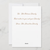 カボチャのスパイスとコーヒー シーズンカード (裏面)