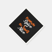 カボチャのスパイスと全ていいおもしろい スタンダードカクテルナプキン (角)