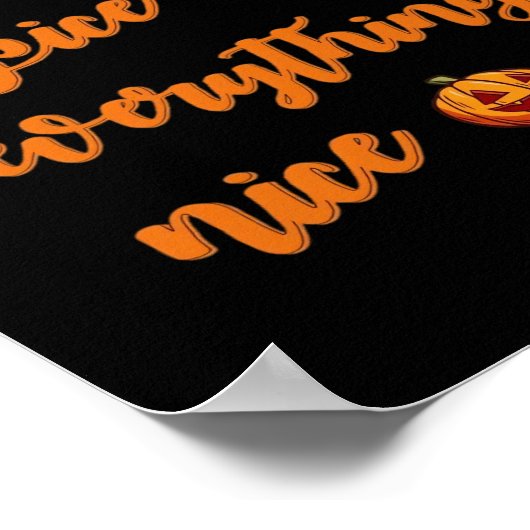 カボチャのスパイスと全ていい可愛いハロウィーン ポスター (角)