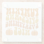 カボチャのスパイスと全ていい ガラスコースター (裏面)