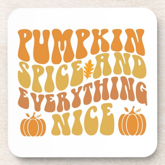 カボチャのスパイスと全ていい コースター (正面)