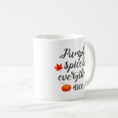 カボチャのスパイスと全ていい コーヒーマグカップ (正面右)