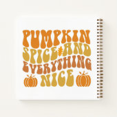 カボチャのスパイスと全ていい ノートブック (裏面)