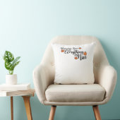 カボチャのスパイスと全ていい – ブラックフレーズW クッション (椅子)