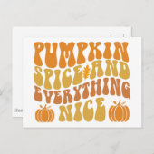 カボチャのスパイスと全ていい ポストカード (正面/裏面)