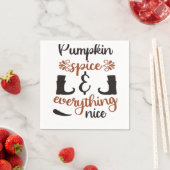 カボチャのスパイスと全ていい – 秋おもしろいD スタンダードカクテルナプキン (インサイチュ)