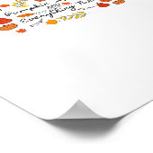 カボチャのスパイスと全ていい – 紅葉 ポスター (角)