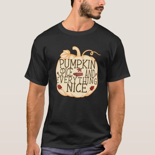 カボチャのスパイスと全ていい Tシャツ (正面)