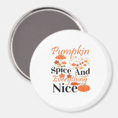 カボチャのスパイスと全てがかわいい&メおもしろいム マグネット (正面/裏面)