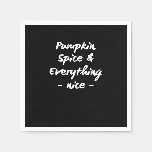 カボチャのスパイスと全てが素晴らしい不可欠 スタンダードカクテルナプキン (正面)