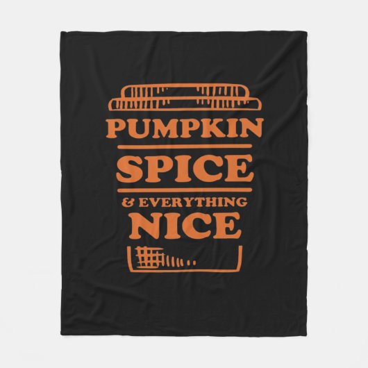 カボチャのスパイスと全てのいい秋の秋Des フリースブランケット (正面)
