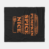 カボチャのスパイスと全てのいい秋の秋Des フリースブランケット (正面(横))