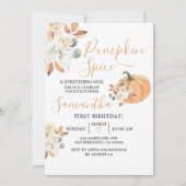 カボチャのスパイスと全てのお誕生日 招待状 (正面)