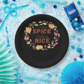 カボチャのスパイスと全てのすばらしい不可欠おもしろい物 ペーパープレート (パーティー)