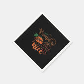 カボチャのスパイスと全ての素敵なスロース スタンダードカクテルナプキン (角)