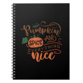 カボチャのスパイスと全ての素敵なスロース ノートブック (正面)