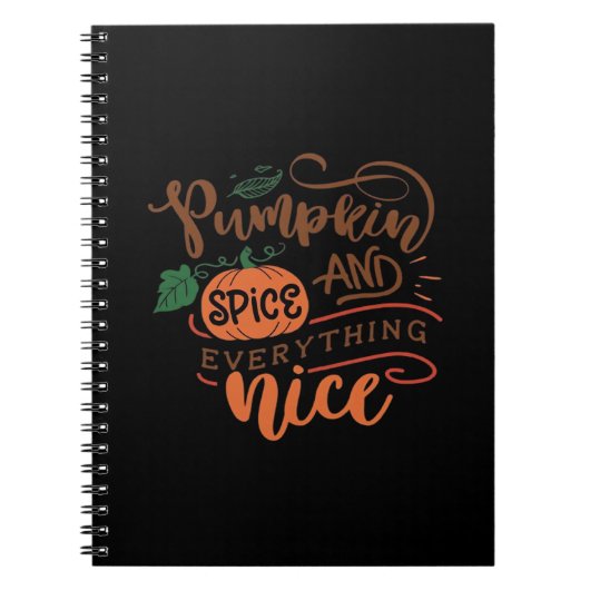 カボチャのスパイスと全ての素敵なスロース ノートブック (正面)