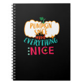 カボチャのスパイスと全ての素敵な愛の秋の家族 ノートブック (正面)