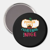 カボチャのスパイスと全ての素敵な愛の秋の家族 マグネット (正面/裏面)