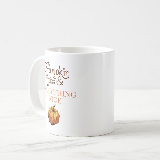 カボチャのスパイスと全ての素敵な秋のマグカップ コーヒーマグカップ (正面左)