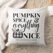 カボチャのスパイスと全ての素敵な秋Tシャツ クッション (ブランケット)