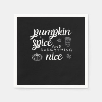 カボチャのスパイスと全てニース – ミーム秋ク スタンダードカクテルナプキン