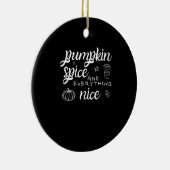 カボチャのスパイスと全てニース – ミーム秋ク セラミックオーナメント (右)