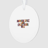 カボチャのスパイスと全て素晴らしい – おもしろい引用文 オーナメント (正面)