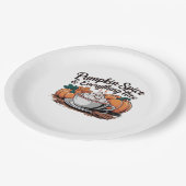 カボチャのスパイスと全て素晴らしい – ウイルス引用文 ペーパープレート (アングル)