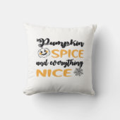 カボチャのスパイスと秋のための全てのいい引用文 クッション (正面)