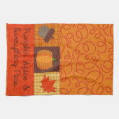 カボチャのスパイスと素晴らしいもの キッチンタオル (横)