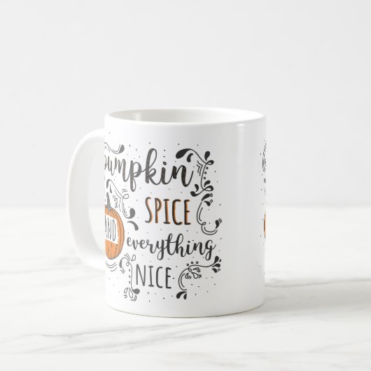 カボチャのスパイスと素晴らしいもの コーヒーマグカップ (正面左)