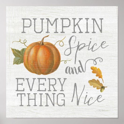 カボチャのスパイスと素晴らしいもの ポスター (正面)