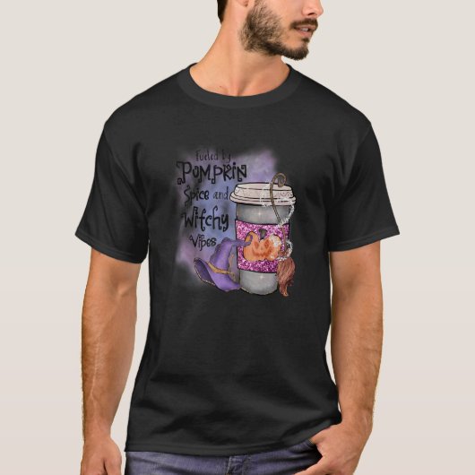 カボチャのスパイスと魔女のバイブで動く Tシャツ (正面)