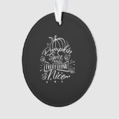 カボチャのスパイスとEverything Nice - Virus Autumn Q オーナメント (正面)