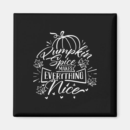 カボチャのスパイスとEverything Nice - Virus Autumn Q マグネット (正面)