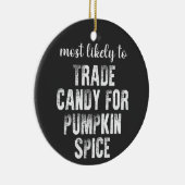 カボチャのスパイスのためのキャンディを取引する可能性が最も高い セラミックオーナメント (右)