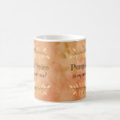 カボチャのスパイスの季節の副秋の縁ど葉 コーヒーマグカップ (中央)