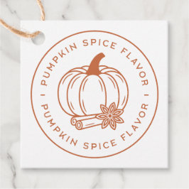 カボチャのスパイスの風味自家製の美学 フェイバータグ