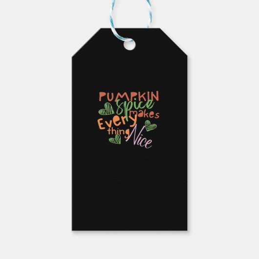 カボチャのスパイスは全てを必要不可欠にする ギフトタグ (正面)