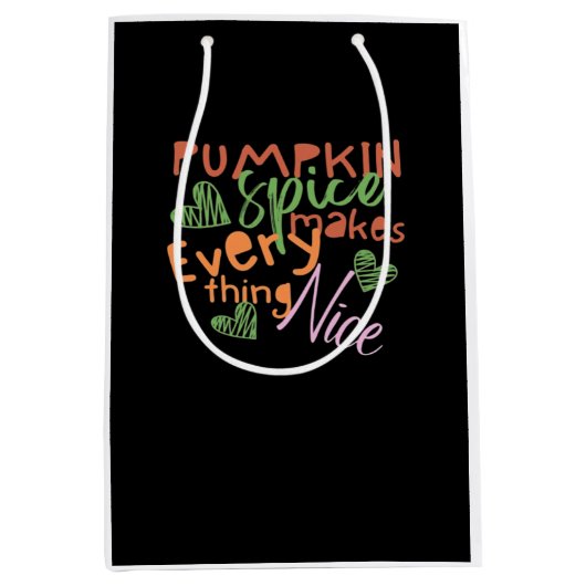 カボチャのスパイスは全てを必要不可欠にする ミディアムペーパーバッグ (正面)