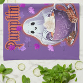 カボチャのスパイスは私のブー キッチンタオル (折り畳み)