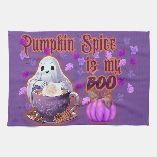 カボチャのスパイスは私のブー キッチンタオル (横)