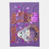 カボチャのスパイスは私のブー キッチンタオル (縦)