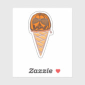 カボチャのスパイスアイスクリーム シール (シート)