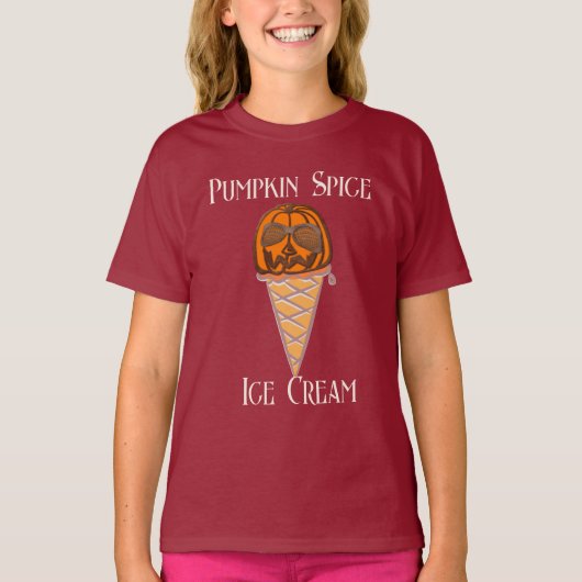 カボチャのスパイスアイスクリーム Tシャツ (正面)