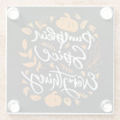 カボチャのスパイスオールデイズ ガラスコースター (裏面)