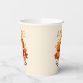 カボチャのスパイスオールデイズ – ラテ&紅葉 紙コップ (左)