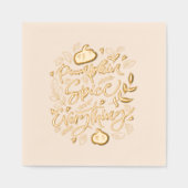 カボチャのスパイスオールデイズ 箔ナプキン (正面)